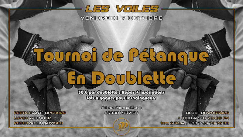 Tournoi de Pétanque et Pierrade - Le Vendredi 7 Octobre 2022