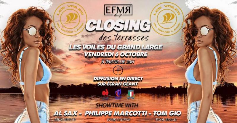 Closing des terrasses & Soirée EFMR - Le vendredi 6 octobre