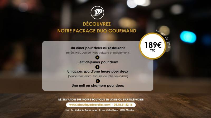 Découvrez le nouveau package Duo Gourmand !